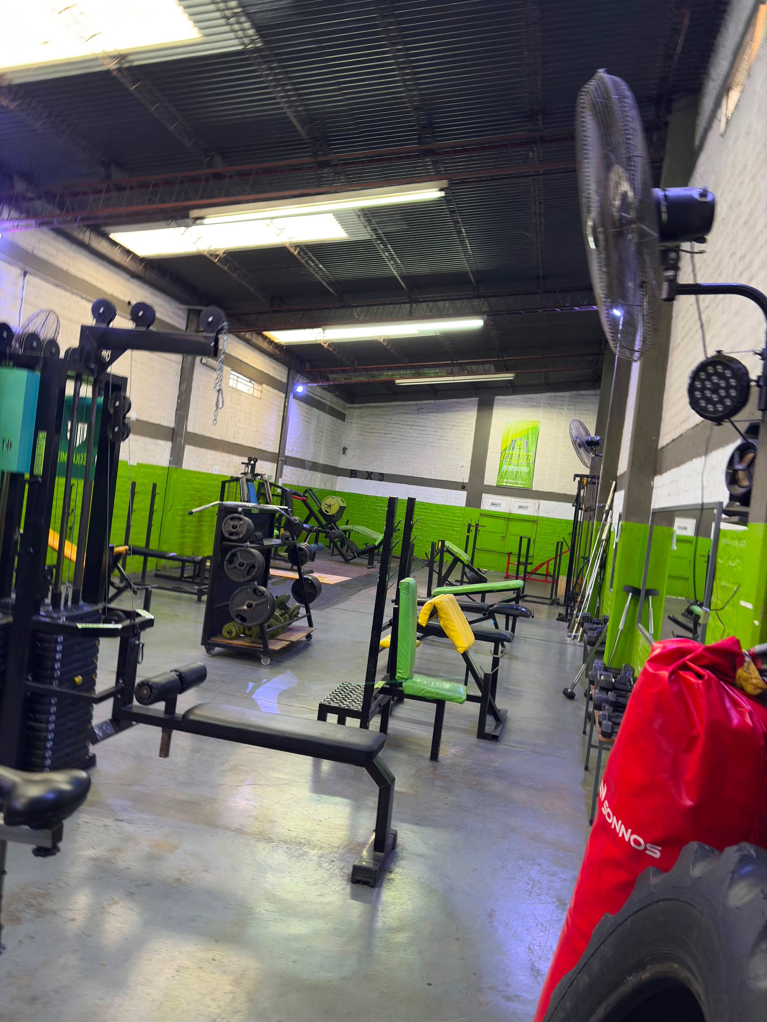 Zona de pesas GreenFit